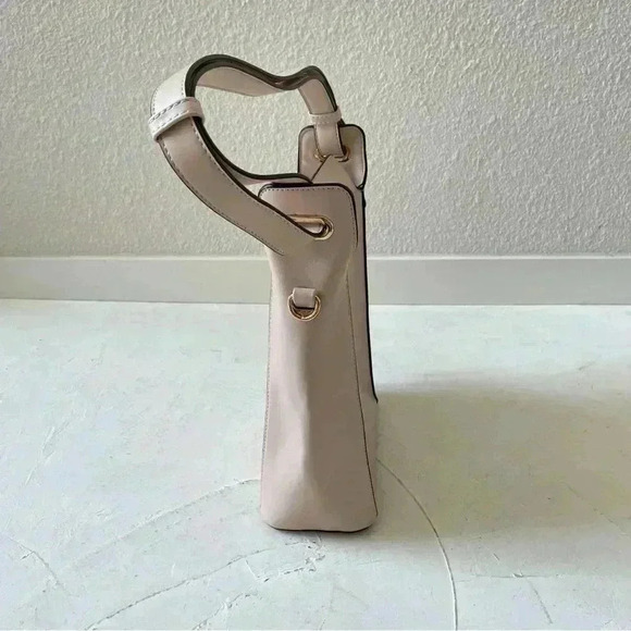 ELLE Shoulder Bag Two Way Crossbody Bag Beige Khaki - Picture 5 of 14